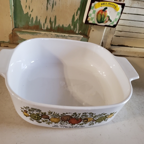 Rare Vintage 2 qt Pyrex Casserole Dish La Marjolaine - Picture 3 of 7